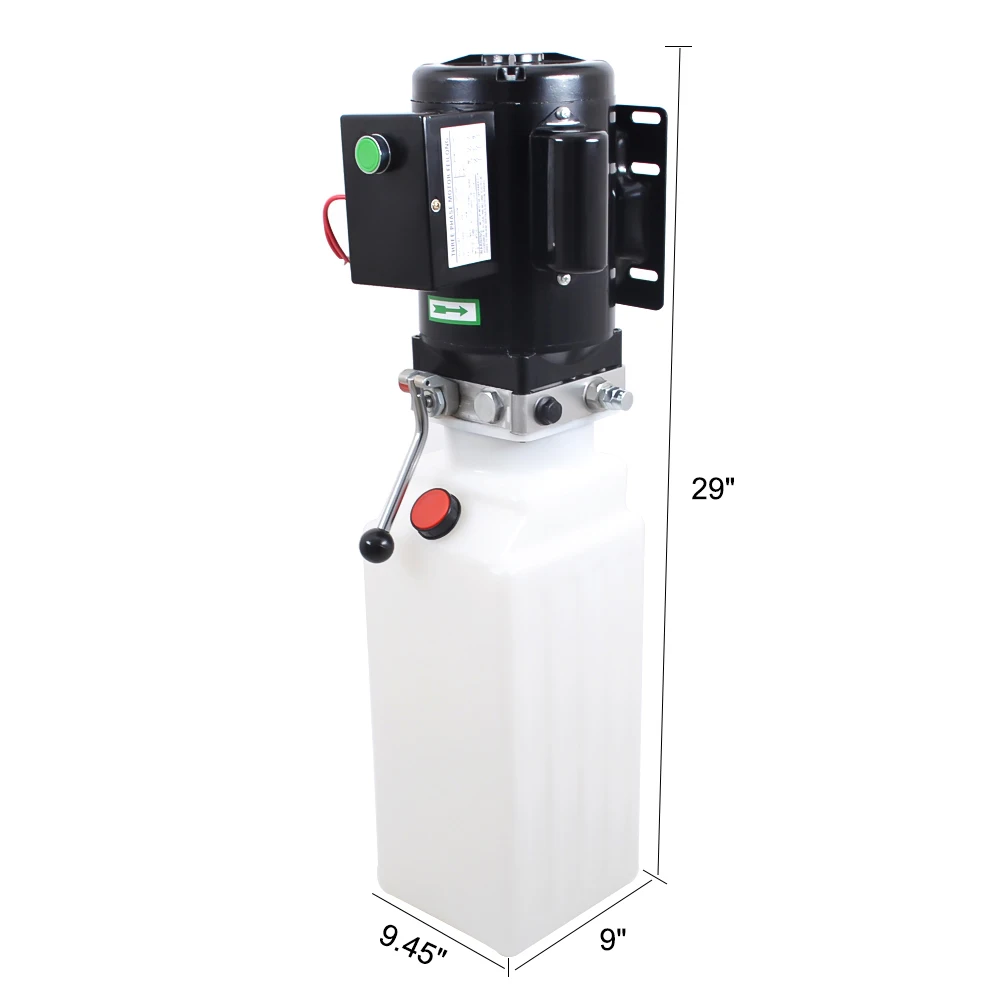 Насос гидравлического блока мощности 10 л 2 64 галлонов 220 В подъемная рампа