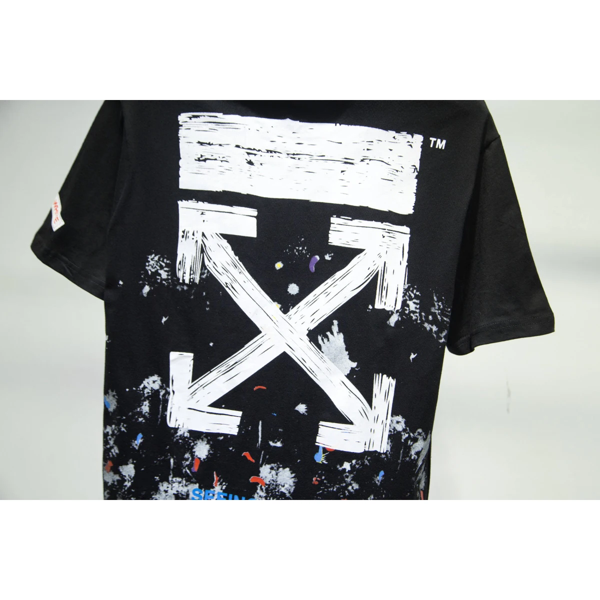 

2019 Hip hop streetwear T-Shirts Cody Carson Starry sky firework Funny arrows Clothing Casual Short Sleeve off white t shirt