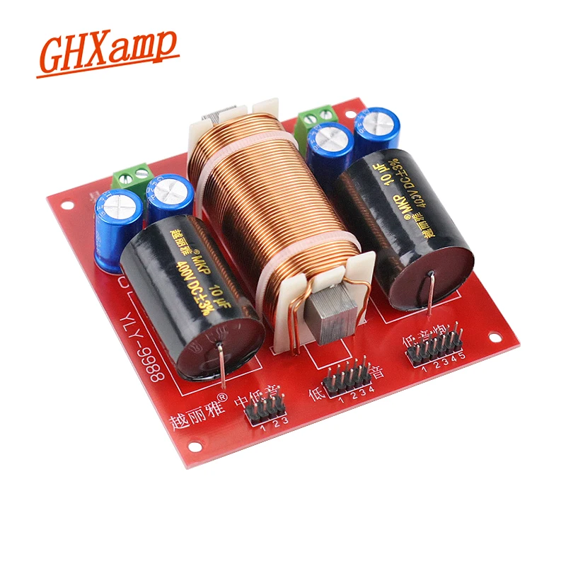 Placa de Áudio Pontos de Cruzamento Divisor de Frequência Ghxamp Transversal Subwoofer Peça Baixo Médio 13 350w 4-8ohm 1