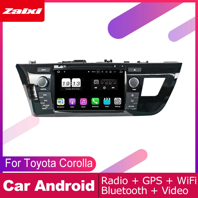 Для Toyota Corolla 2013 ~ 2018 аксессуары для Android автомобильное радио мультимедийный