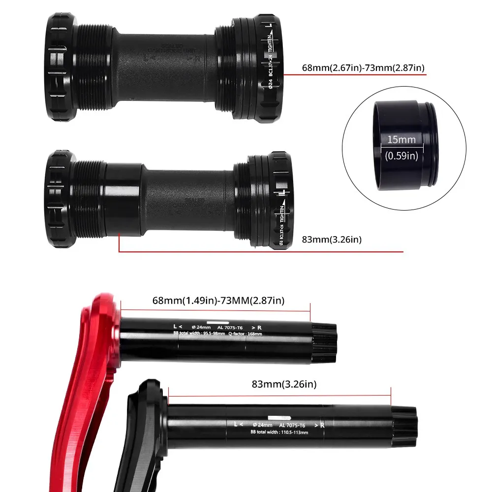 FOVNO MTB Кривошип 83 мм GXP 170 175 104BCD Корона 32/34/36/38T адаптер цепи CNC алюминиевый сплав для