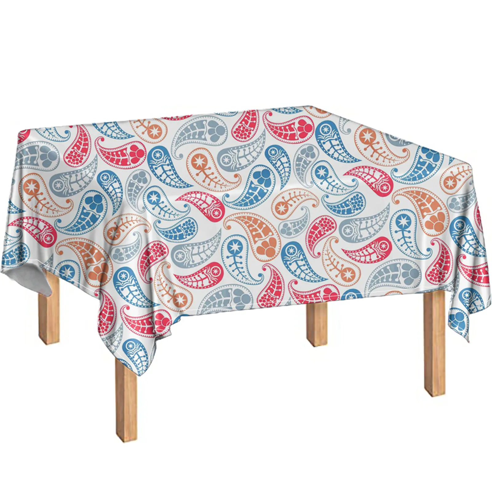 Водонепроницаемая скатерть Пейсли для стола дизайнерская в современном стиле на