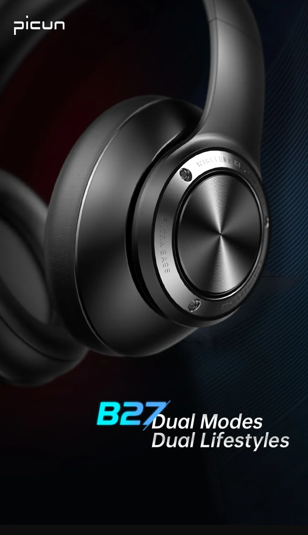 B27 sem fio bluetooth 5.0 fones de