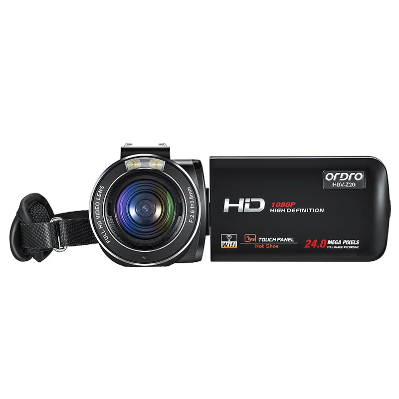 Ordro HDV-Z20 цифровая камера 3' Full HD TFT lcd сенсорный экран Камера профессиональная видеокамера пульт дистанционного управления 16X камеры с зумом#40