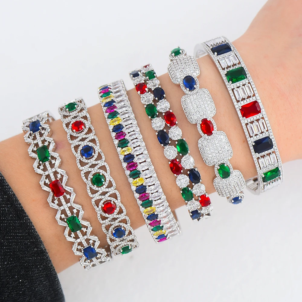 Missvikki роскошный корейский трендовый стиль смешанный Штабелируемый браслет