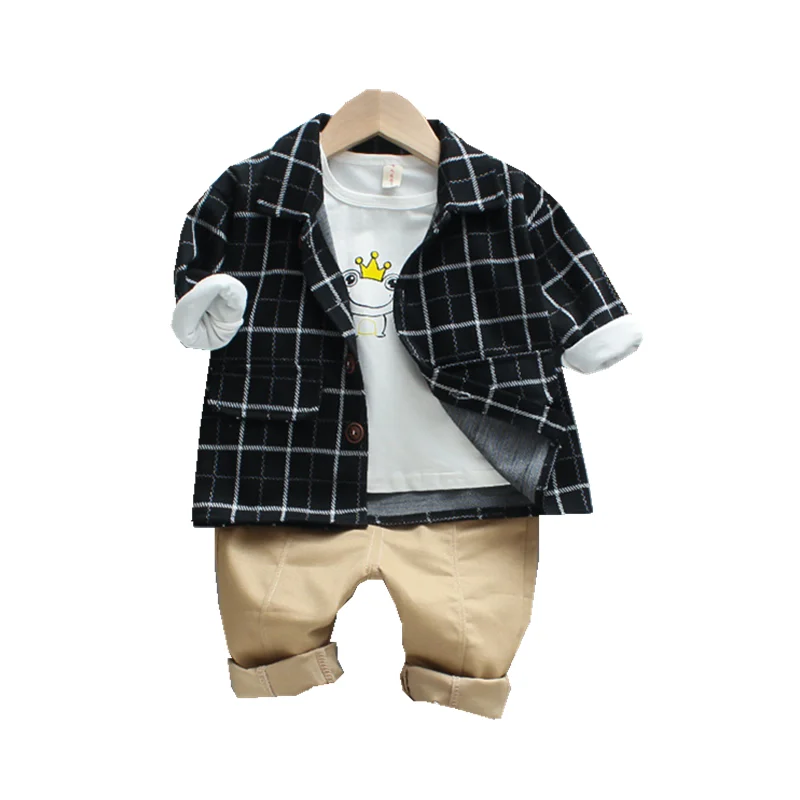 Новинка Сезон весна осень Детская одежда джентльмена Костюм для маленьких