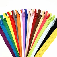 10pcs 28 cm 35 cm 40 cm 50 cm 60 cm long invisible zipper diy nylon zipper loop for sewing clothes accessories 20 colors