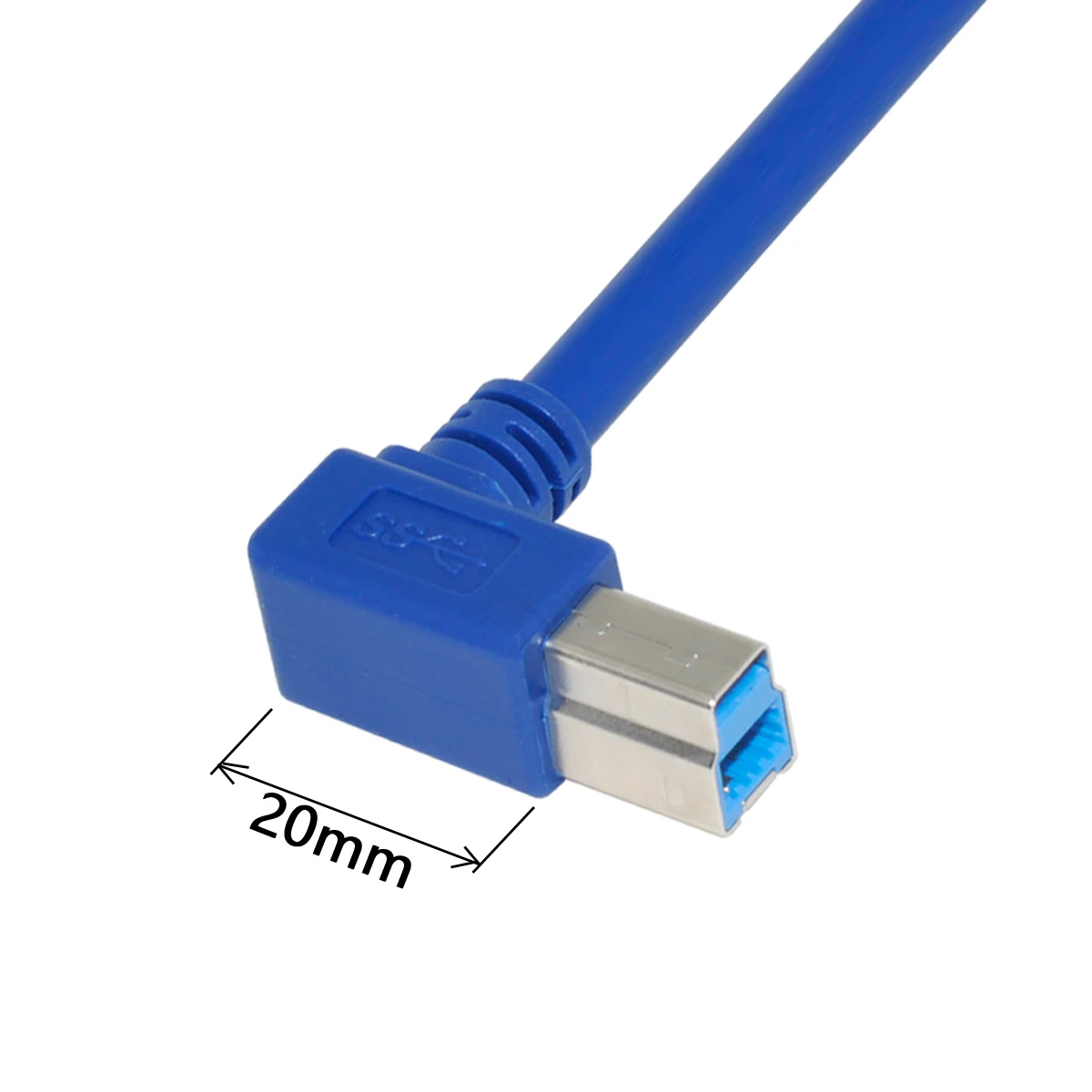 USB 3 0 Type A Male to B 90 градусов правый локоть угловой принтер кабель шнур
