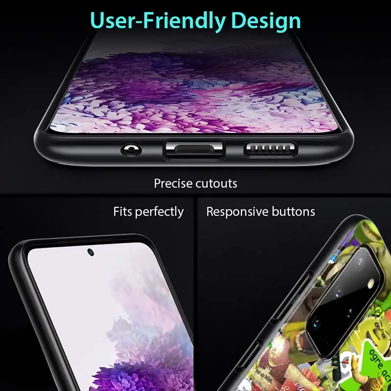 

Cartoon Moive Shrek Coon for Samsung S20 FE Lite Ultra Plus A91 A81 A71 A51 A41 A31 A21 A11 A12 A01 A72 A52 A42 Phone Case