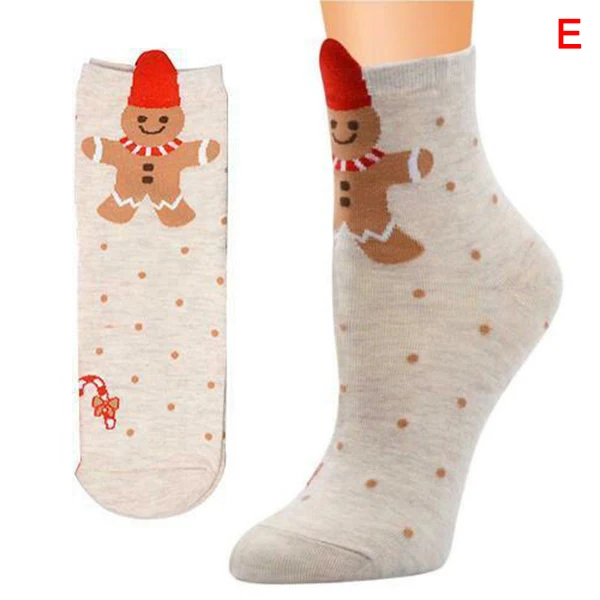 

Christmas Socks for Women Autumn Winter Fashion Cute Santa Claus Deer Patterns Warm Socks Girl Sock 2019 NEW A66