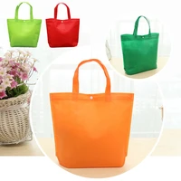 new foldable non woven handbag reusable tote pouches women travel storage fashion shoulder bag female bags home shopping bag