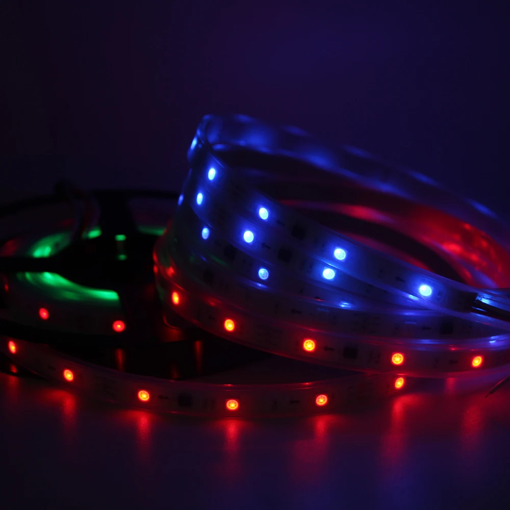 WS2811 DC 12V IP30/IP65/IP67 адресуемый RGB светильник для изменения цвета лента 1 IC УПРАВЛЕНИЕ