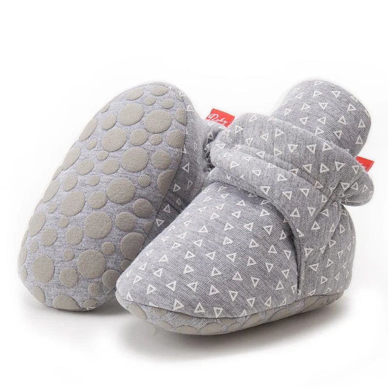 

RH-Winter Baby Boy Girl Soft-Soled Warm Toddler Boots Print Crib Shoes Newborn First Walking Shoes