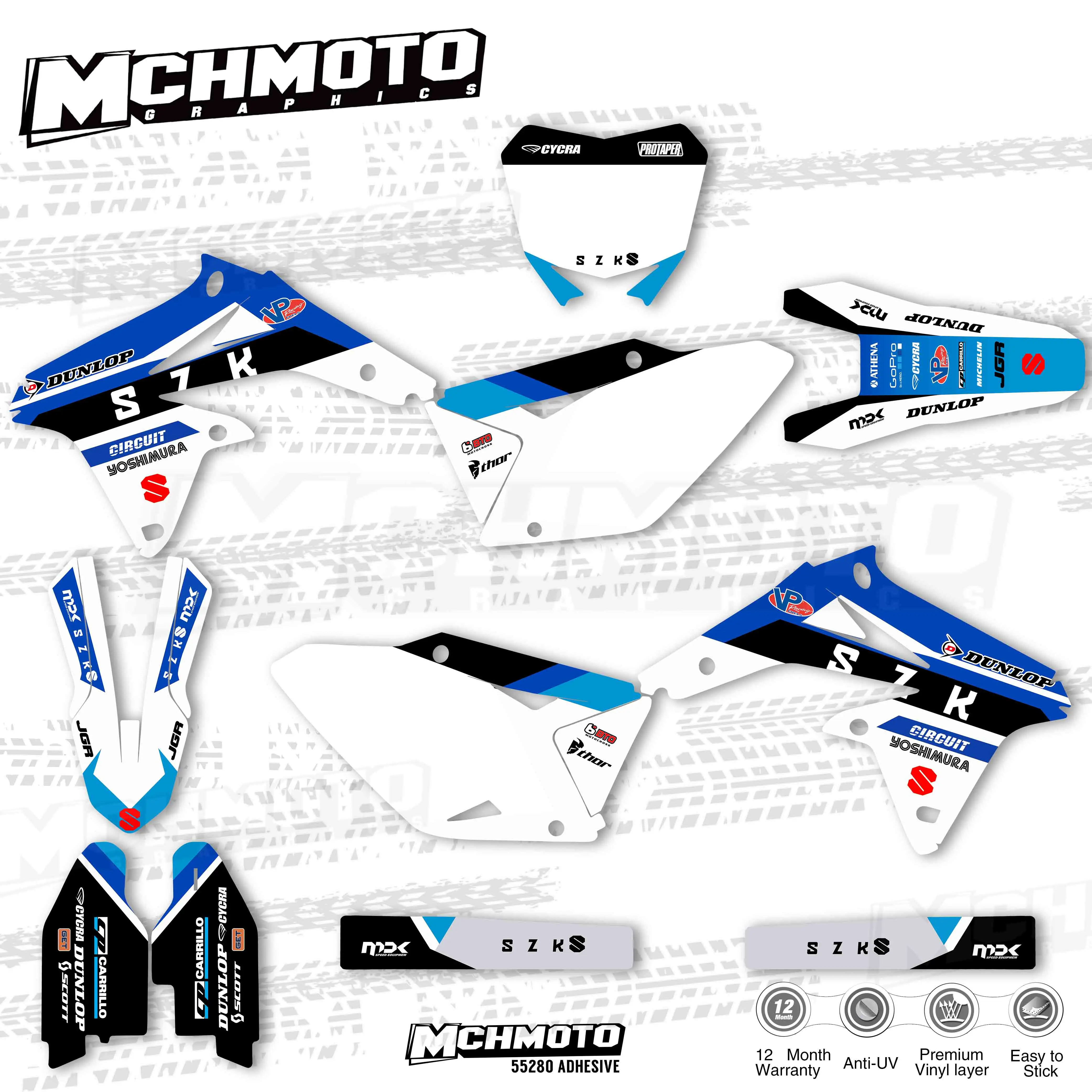 Графика MCHMFG для Suzuki 08-17RMZ450 2008 2009 2010 2011 2012 2013 2014 2015 2016 2017 Graphics | Автомобили и