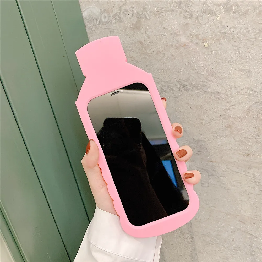 3D мультфильм чехол для iPhone 7 8 плюс SE2020 11 Pro Max X XS XR Чехол Бутылка с водой персонажа