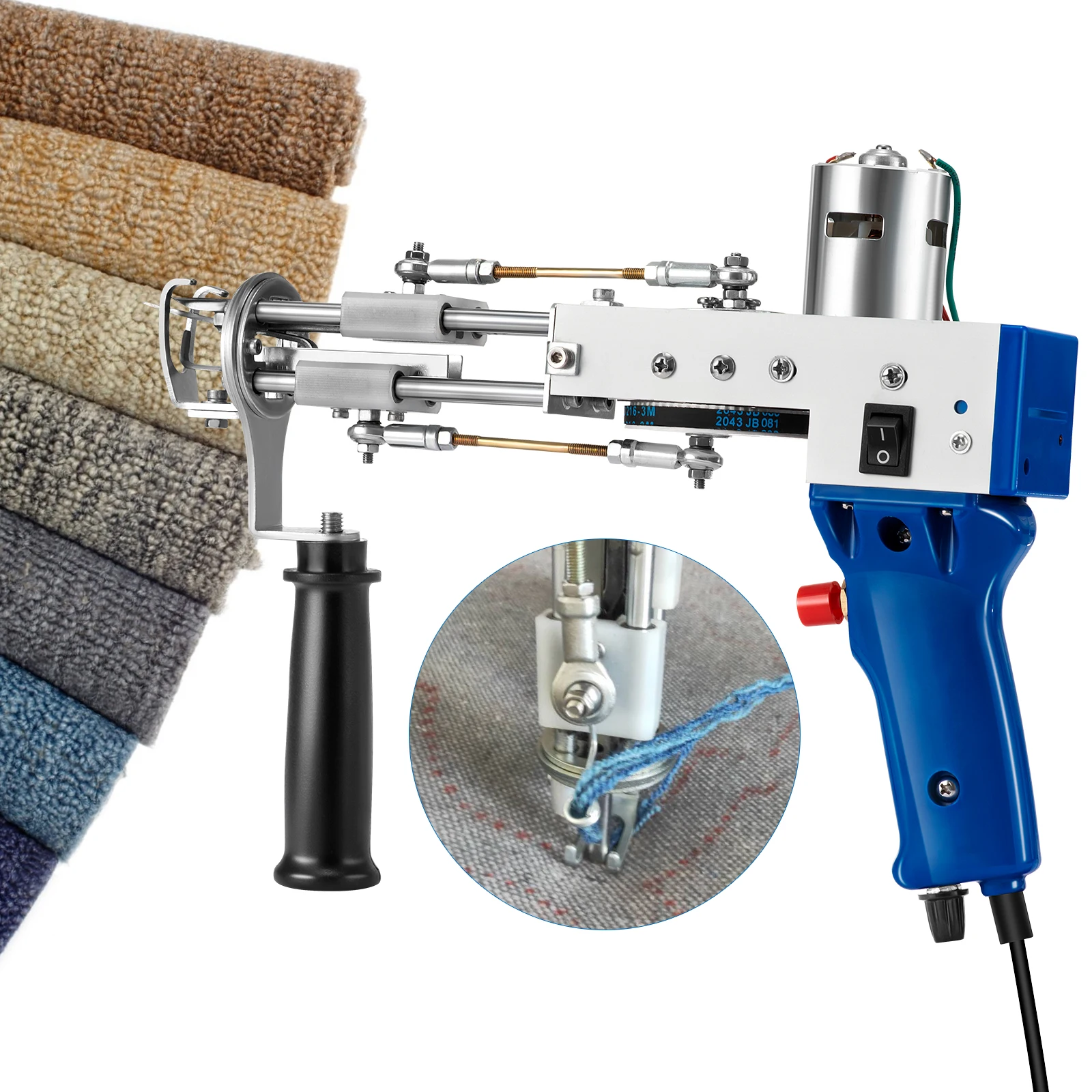 

Electric Carpet Tufting Gun Hand Gun Carpet Weaving Flocking Machines Cut Pile TD-01 Loop Pile TD-02 EU US UK Plug