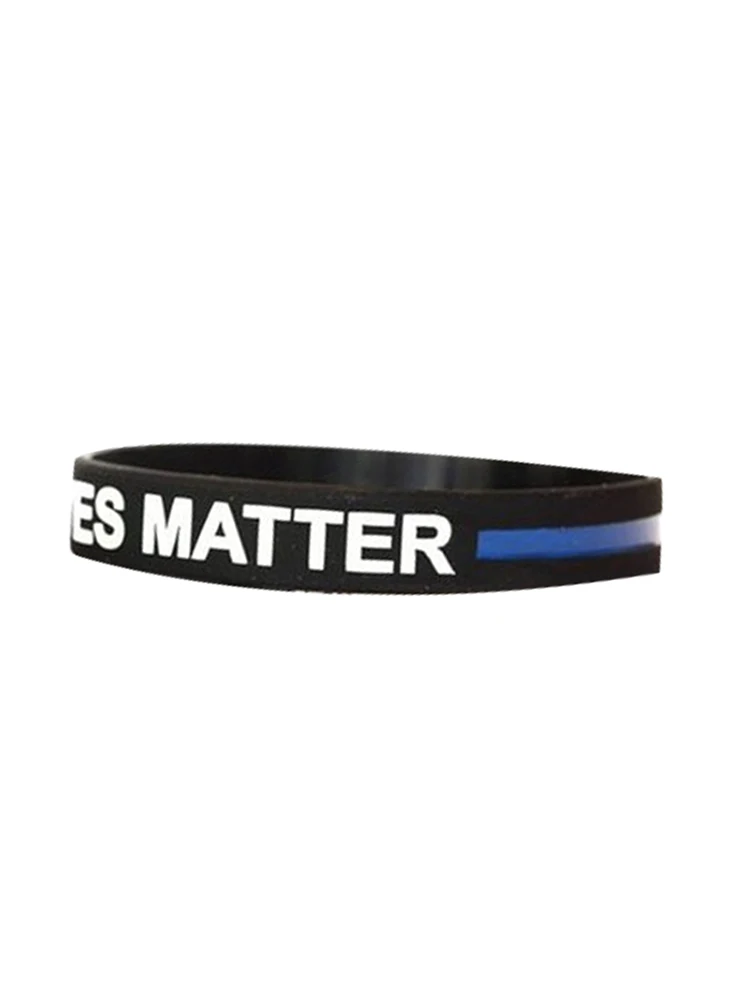 Blue Lives Matter Wristband for Adults Police Officers Patrol Awareness Support and Outdoor Sports | Украшения и аксессуары