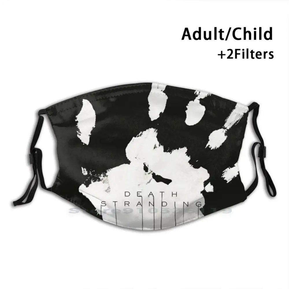 

Death Stranding Hands Design Anti Dust Filter Washable Face Mask Kids Deathstranding Gaming Ps4 Games Blackandwhite Gamer