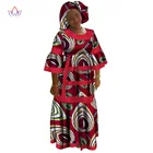 2021 Новинка Африканское женское платье базин Дашики платья с Африканским принтом для женщин Хлопковая женская одежда с круглым вырезом 6xl 5xl натуральный WY3098