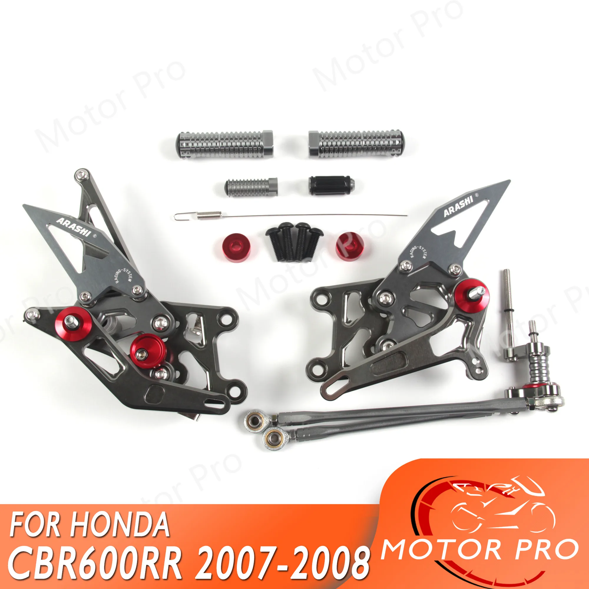 Регулируемые подножки для Honda CBR600RR 2007 2008 аксессуары мотоциклов педалей наборы