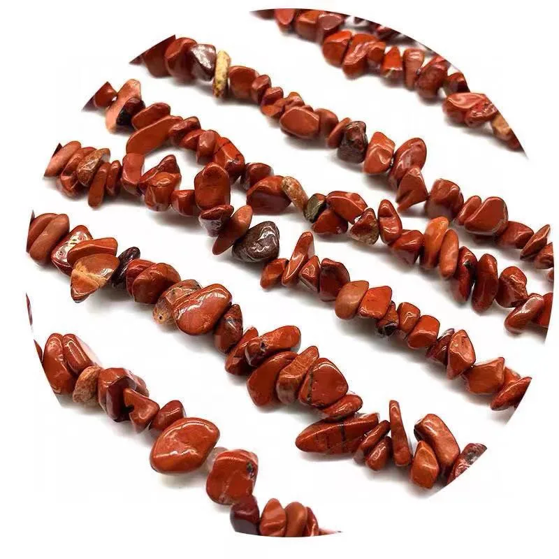 Бриллиантовые гравийные бусины Кристальные красные яшмы бриллиантовый браслет |