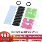 XT-XINTE теплоотводящий радиатор теплопроводящий клей для NVME NGFF M.2 2280 PCI-E SSD 70x2 2 мм толщина 36 мм