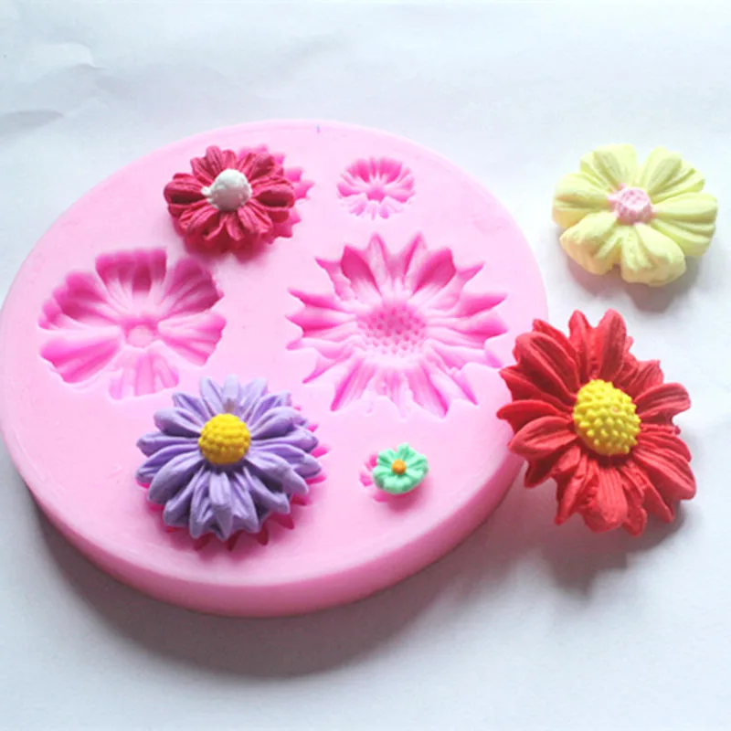 Маргаритка силиконовая форма Дизайнер DIY УФ отверждаемая эпоксидная смола ювелирные изделия 3d стеновая