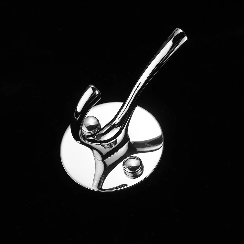 

2Pcs/Set Ss Wall-Mounted Hooks Stainless Steel Multifunctional Space-Saving Clothes Single Hooks Set Toilet Coat Hook