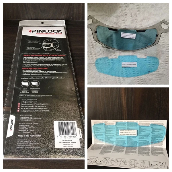 Козырек для мотоциклетного шлема противотуманная пленка pinlock Arai RX-7X CORSAIR-X RX-7V VAS-V XD