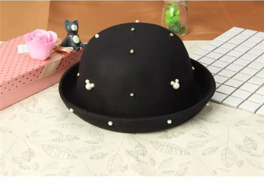 black Модная детская бейсболка, кепка, s, новинка, изогнутая бейсболка, кепка для детей, для мальчиков и девочек, искусственный мех, помпон, шапка - Цвет: black