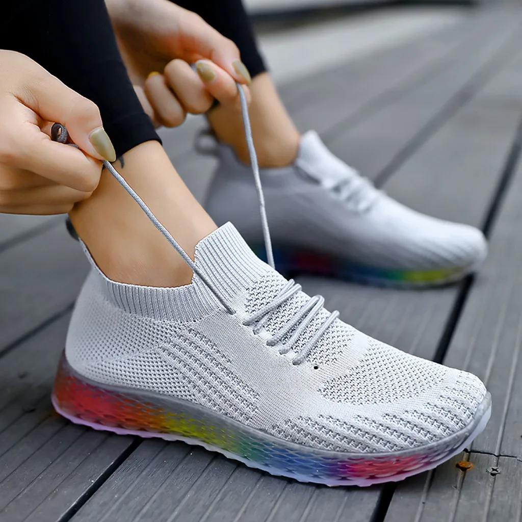 Женские легкие кроссовки для бега отдыха женская уличная сетчатая спортивная