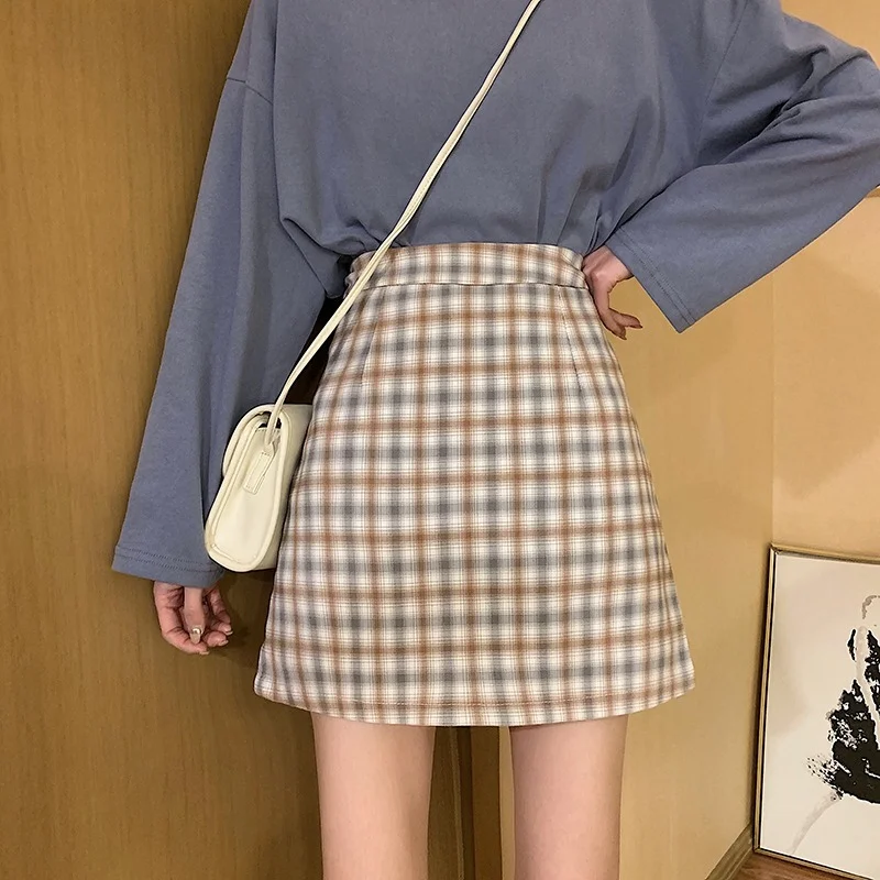 

Short Skirt Women's Summer Dress New Korean Retro Temperament Was Thin High Waist A-line Skirt Skirt