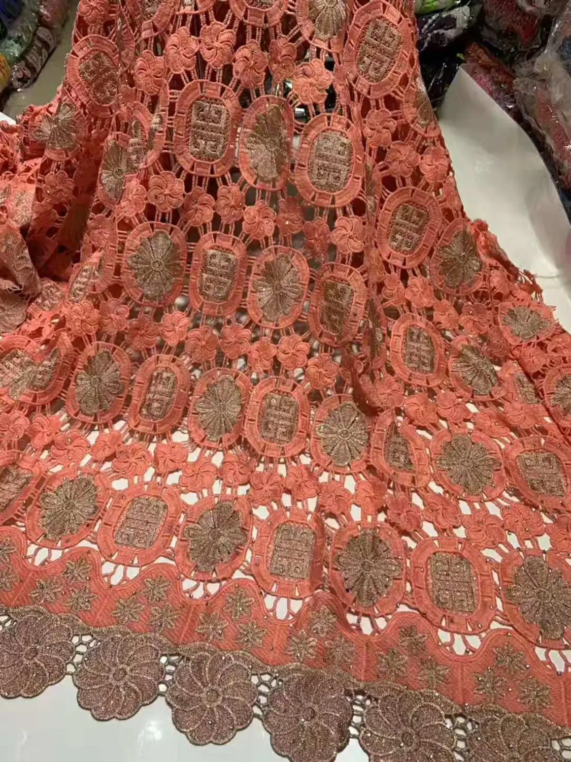 Зеленая продажа нигерийская кружевная ткань модное Африканское Kano хлопковое