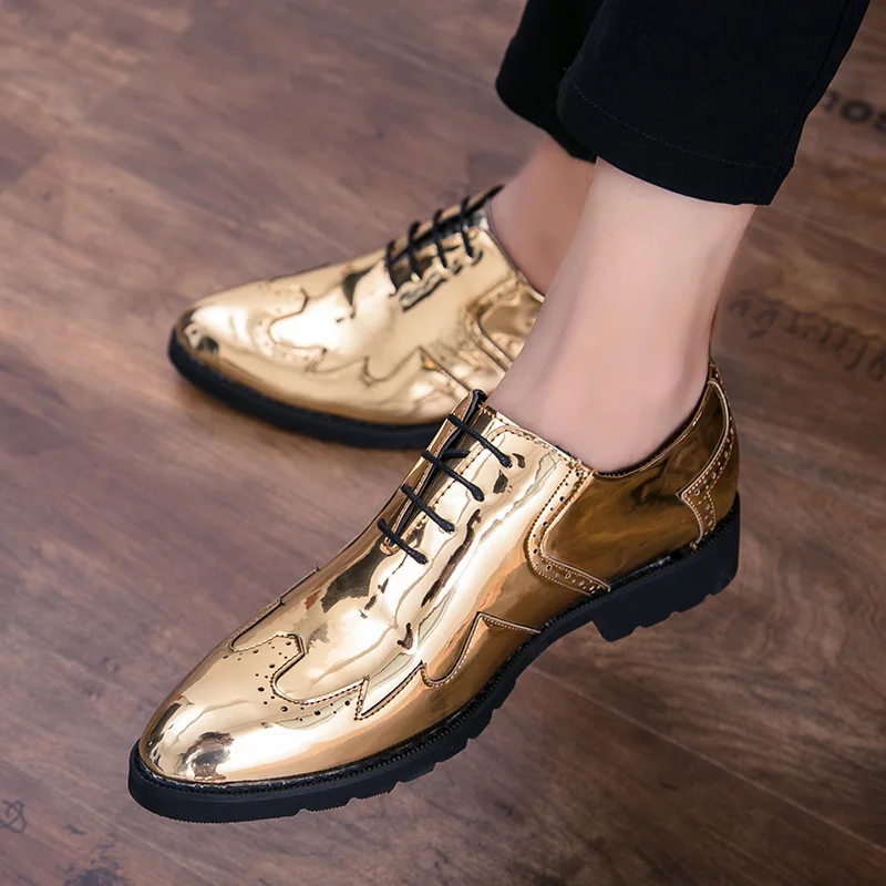 

Mens Causal Shoes Men Leisure Shoes Casual Leather Man Fashion Piergitar Patent For Formal Sapato Black Sports