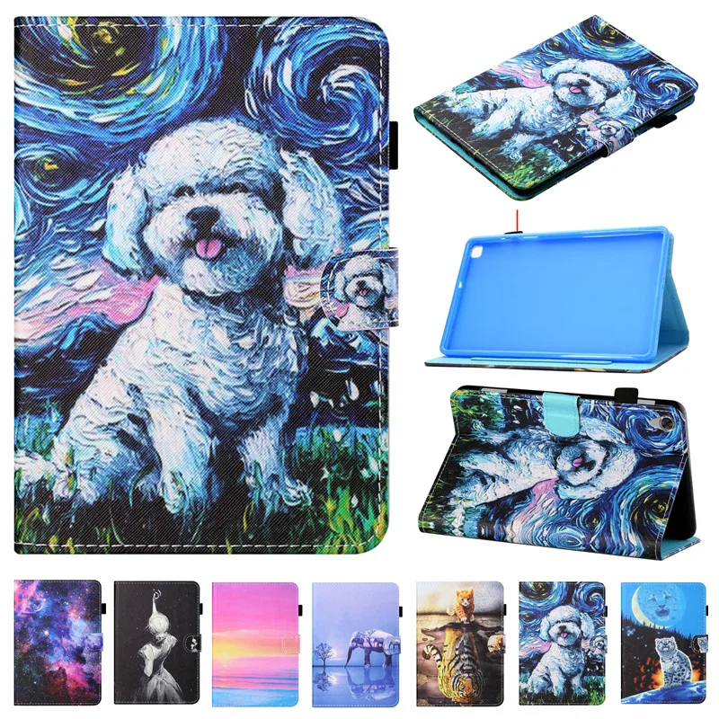 Чехол для Lenovo Tab M10 Plus X606 10 3 дюйма TB X606F X606X Kawaii Unicorn Dog Tablet Cover For Case Funda|Чехлы