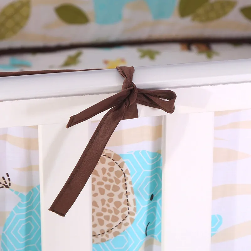 Комплект детского постельного белья из 7 предметов хлопок мягкая детская