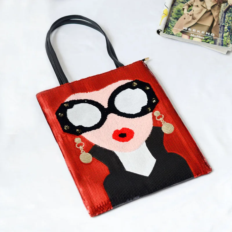 Женская сумка тоут из ПУ кожи с блестками|tote purse|fashion handbaghandbags fashion |