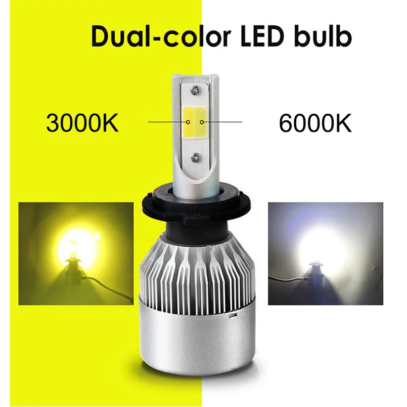 

2pcs HB3 H7 Led Headlight Bulb H11 3000K & 6000K H7 H4 Led Canbus No Error H1 H13 H8 H9 9005 HB3 9006 HB4 12V