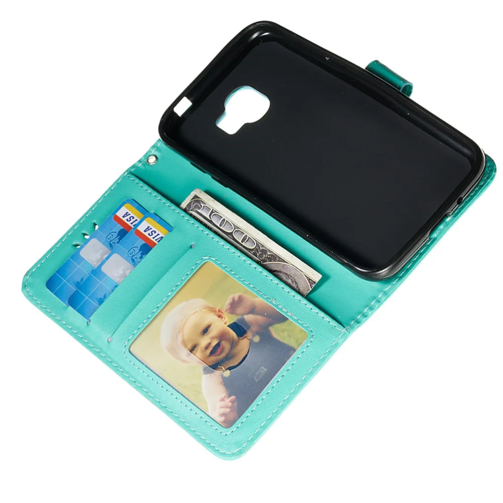 Позолоченный чехол из искусственной кожи с бабочкой мягкий элегантный для