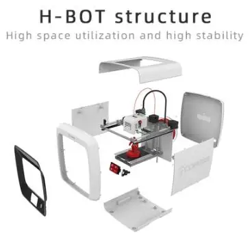 COBEES настольный 3d принтер H-bot структура Высокая точность мини FDM 3D комплект принтеров для детского подарка образование и дом и дизайнер