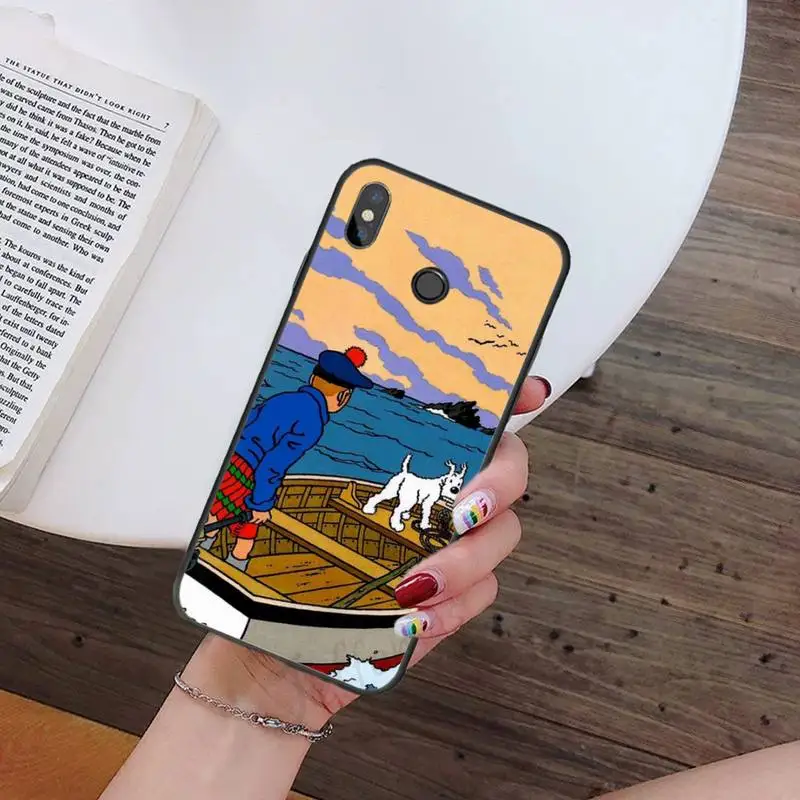 

The Adventures of Tintin cartoon Phone Case For Xiaomi Redmi note 7 8 9 t k30 max3 9 s 10 pro lite