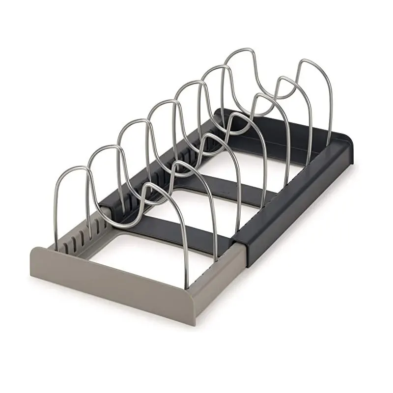 

Retractable Pot Lid Rack Stainless Steel Spoon Holder Shelf Cooking Dish Drainer Drying Rack Kitchen Organizer Pan Cover Stand