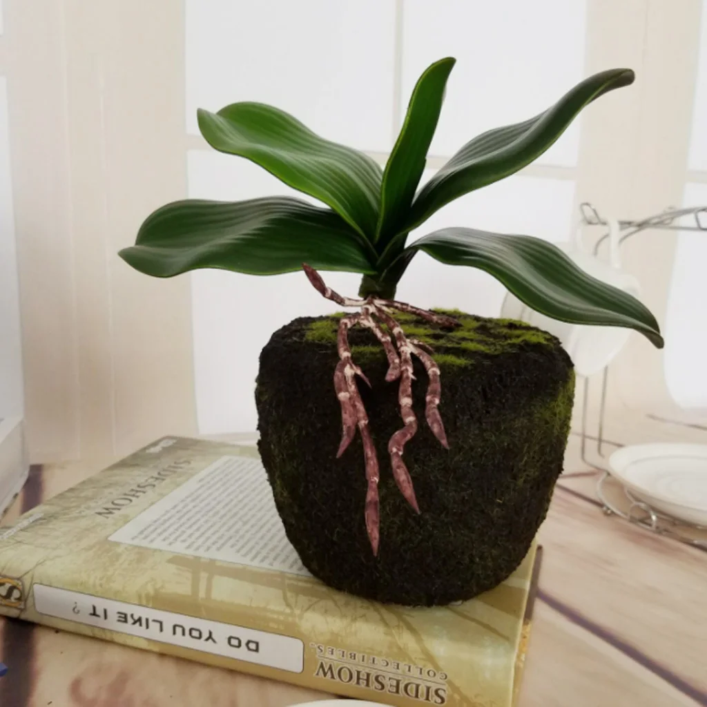 

Artificial Orchid Leaf Green Fake Plants Leaf Tabletop Artificial Flowers Wedding Decor 16-40cm