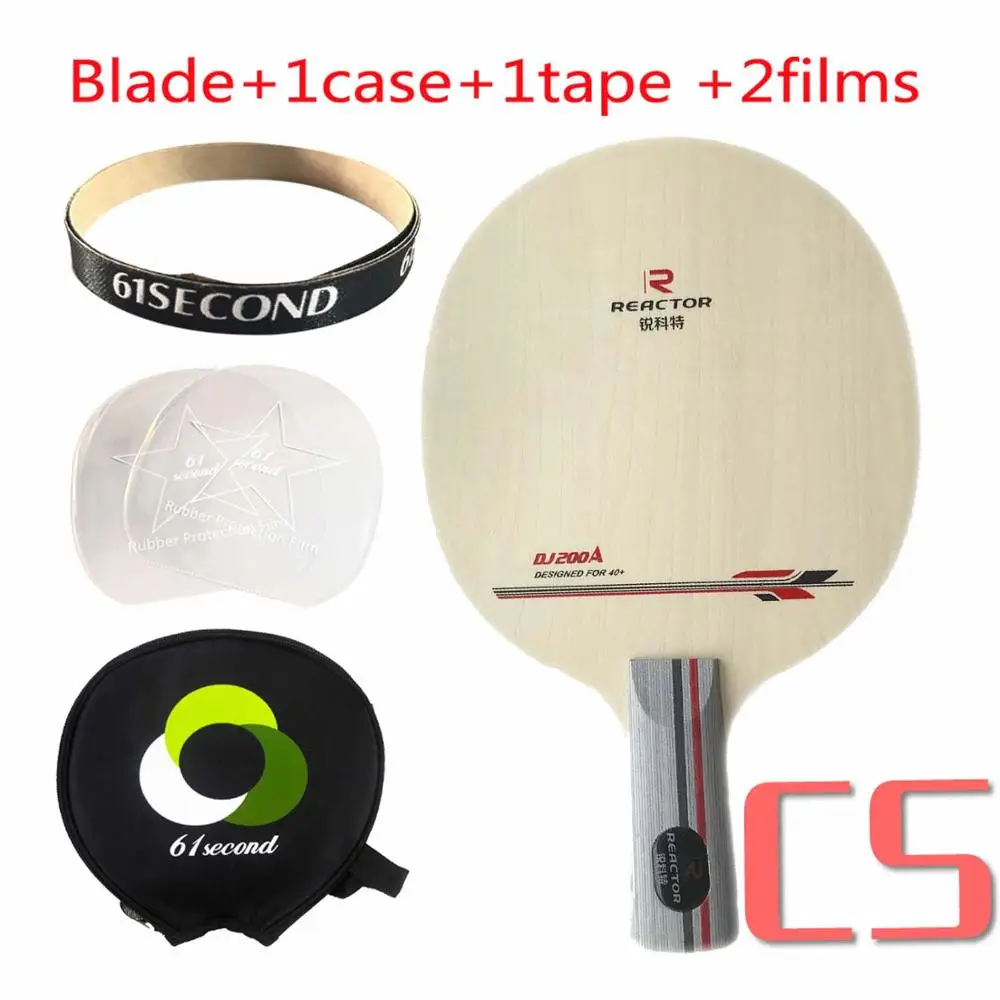 CS with Y 1case Reactor DJ200 DJ 200 DJ-200 атака+ Петля вне-Настольный теннис лезвие для ракетки для пинг понга список подлинный - Цвет: CS with Y 1case