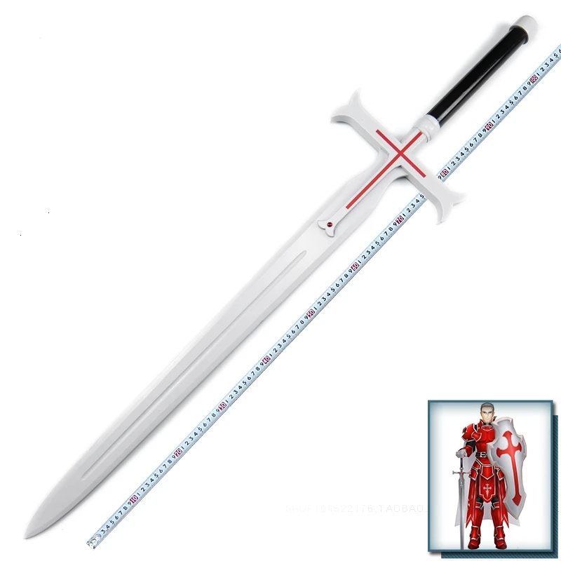 

Sword Art Online Heathcliff Wooden Sword Knights of Blood leader Anime Character Cosplay Samurai Katana Stage Performance Props