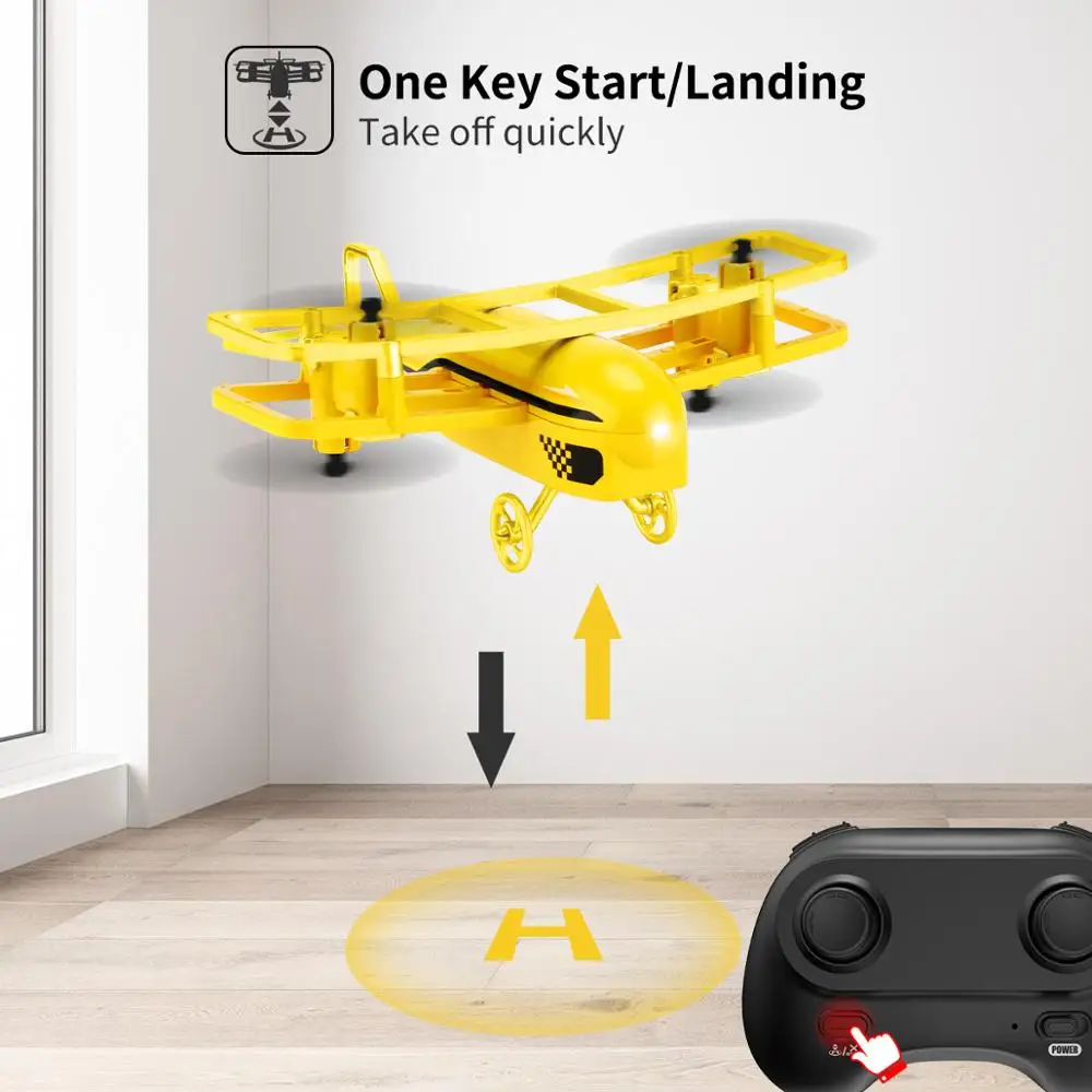 Мини Радиоуправляемый вертолет JJRC H95 Дрон 2 4G 360 градусов рулон планер
