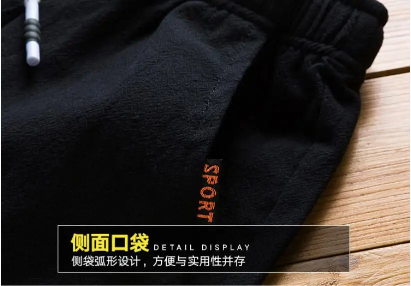 

JTFAN 2019 Summer New - Short men shorts cotton Casual Shorts Men Cotton Sim Fit Solid length High Quality