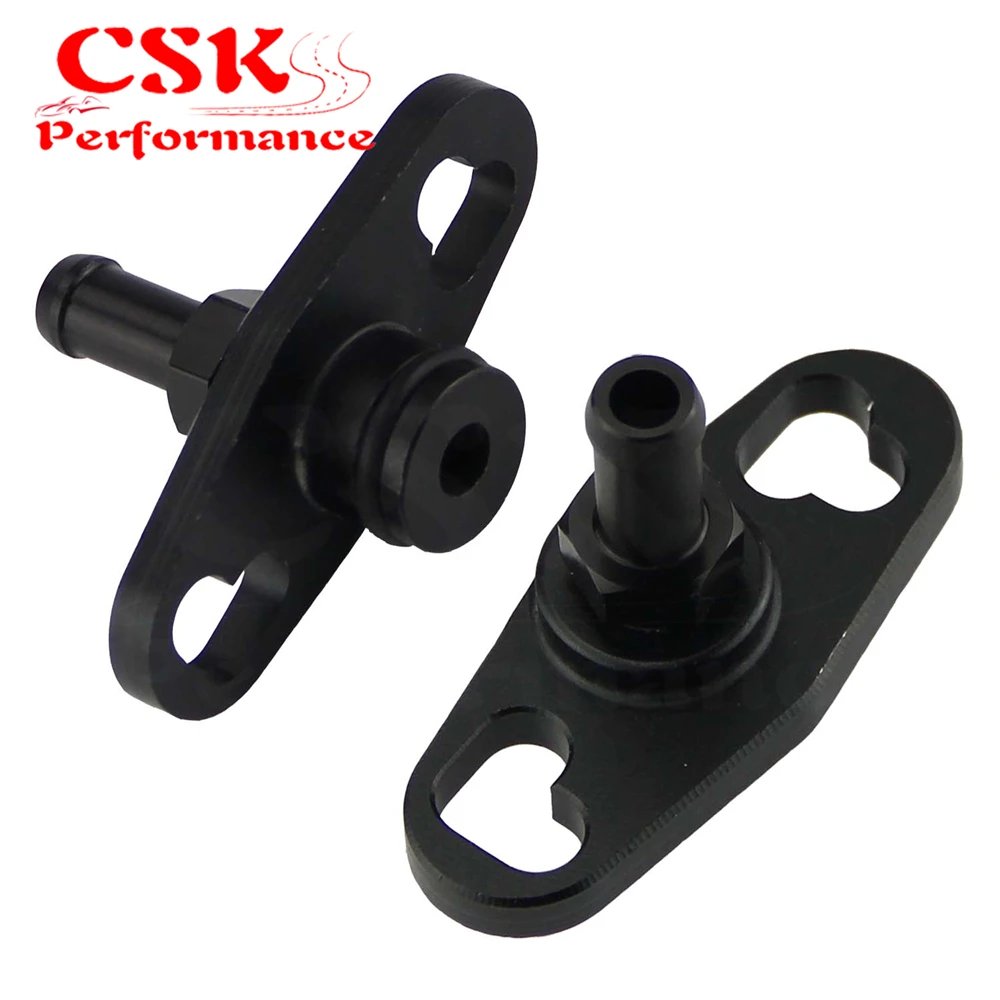 2 Pcs Fuel Rail Adapter With 6mm Tail Fits For Mitsubishi Evo 1 3 ECLIPSE DSM Black/Blue | Автомобили и мотоциклы