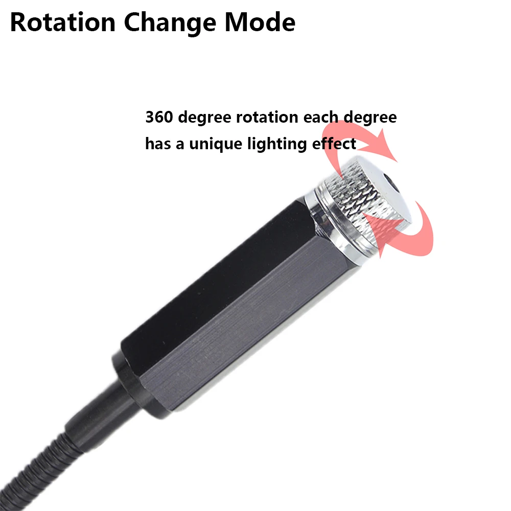 

Car Roof Star Ambient Light Romantic USB Night Atmosphere Lamp Auto Interior Decoration Pop Red Led Projector Galaxy Adjustable