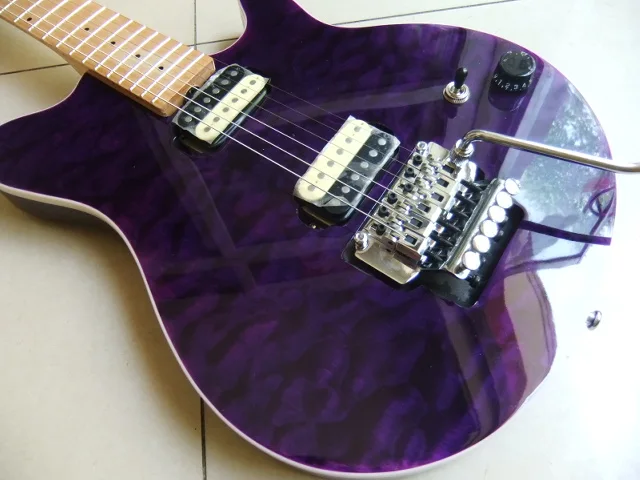 Оптовая продажа Новое поступление 6 строка Musicman Электрогитары с Tremole в темно